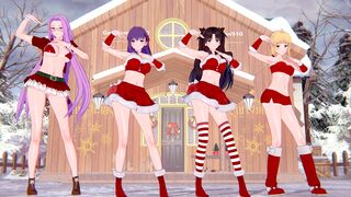 [KKS/MMD] [WiggleWiggle] Medusa, Sakura Matou, Rin Tohsaka, Saber [Fate/StayNight]