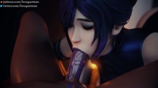 Psylocke gets some BBC [Bouquetman]