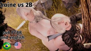 Kaine vs 2B sub PTBR and english
