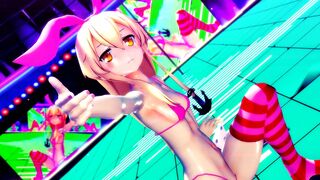 Shimakaze - Pink Cat [MMD R15] Hamselvish