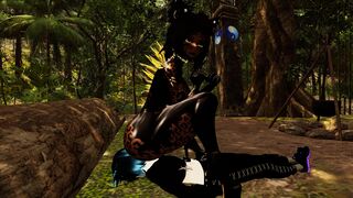 VRCHAT Leopard Shiryai Facesitting 4k