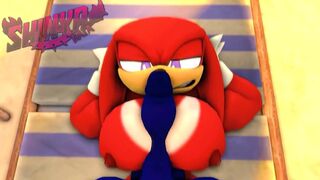 Knuckles titty fuck