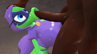 Green Shadow sucking on long BBC