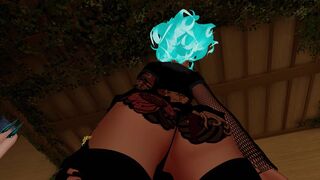 VRCHAT Tattooed SchoolGirl Facesitting POV