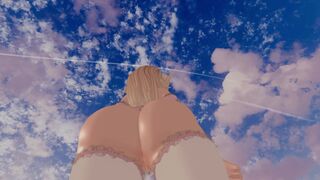 VRCHAT Pink Maid Facesitting POV