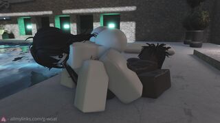 Fucking this girl at an indoor pool for the holidays