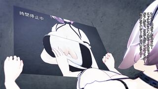 time-stopping trap for a serious woman to get pregnant and give birth to a baby. v2