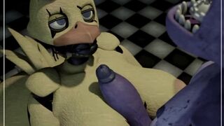 Withered Chica wants Withered Bonnie's dick! (Rckke)
