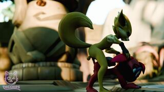 Pip riding his new toy