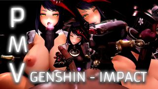 Genshin Impact: Elemental Orgy - 1080p | PMV EDIT | PHONK | GANGBANG |