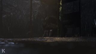 Goth girl gets fucked by werewolf