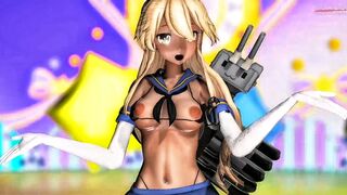 Adult Shimakaze - Kimiiro [MMD R18] Bender