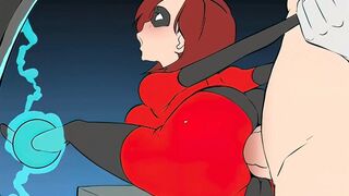 Helen Parr gets anal fucked through her outfit (Farts Edition) [Butcha-U/Eroquis]