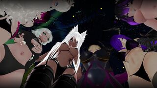 VRCHAT Ten People Facesitting POV