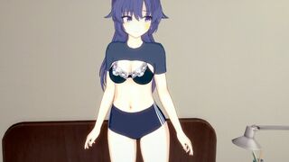 Blue Archive thicc thigh Yuuka 3D hentai