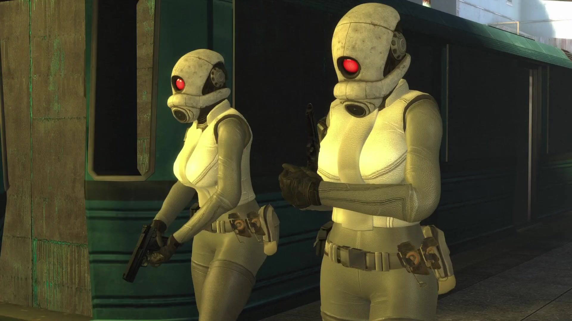 A video still of a Half-Life themed scene