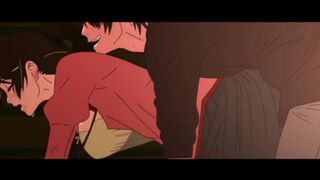 Hanekawa needs a shoulder massage