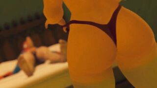 Miles' Mom, Rio, rides Peter