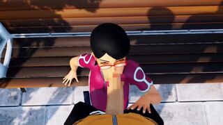 Sarada Uchiha loves giving blowjobs to the Hokage