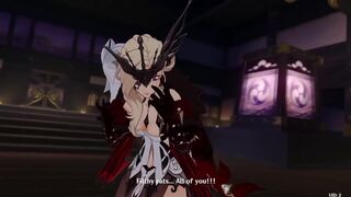 Signora defeated by Raiden and Aether