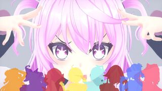 IDOL dance while transforming into Idols [WaruiSlimeDesu]