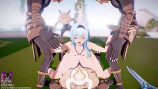 Genshin Impact : Eula 【Hilichurl Attack】Shrt Vers.