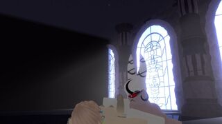 Carmilla jerks off a horny futa in roblox