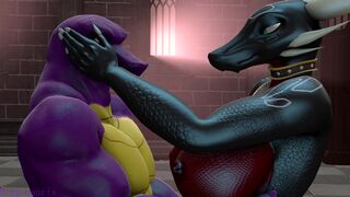 Futa Cynder and Spyro in Castle