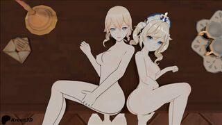 Jean and Barbara Threesome Sex