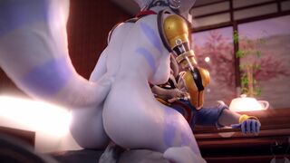 Rivet riding Sly Cooper - TwitchyAnimation