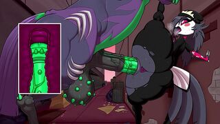 Octavia and a loose Horse