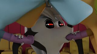 Rainbow Dash and Applejack get milked by Loona