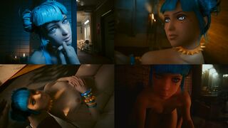 Cyberpunk Hotscenes - Aoi "Blue Moon" Tsuki