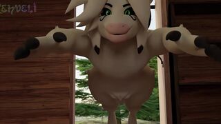 goat finds a dragon laying on his bed