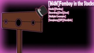 [M4M] Femboy in the Stocks