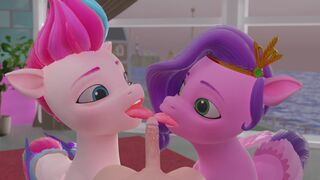 The sisters have a strange way of bonding