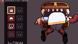 Frieren stuck in a mimic