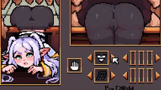 Frieren stuck in a mimic