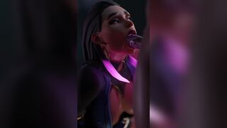 「Clothed」Reyna Blowjob『Miika3d』