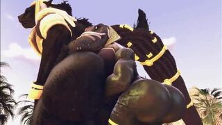 Ammit fingers Anubis