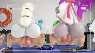 Vaggie and Charlie x splatoon