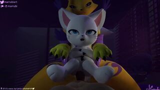 Gatomon sneak on Renamon master P2 [Marrubi]