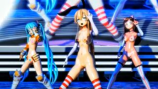Shimakaze, Miku & Kizuna - Wave [MMD R18] dbsye