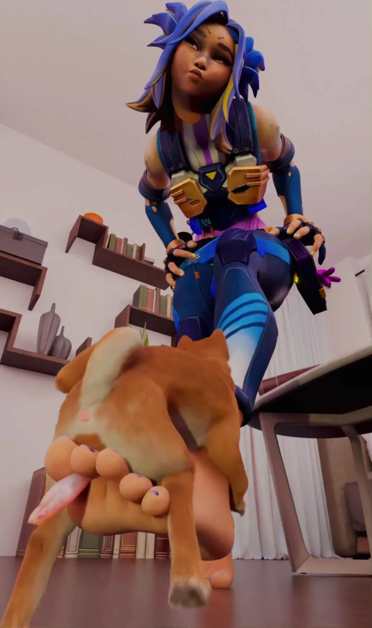 Neon's speed in action