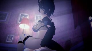 Snuffy dominates viewer in bed