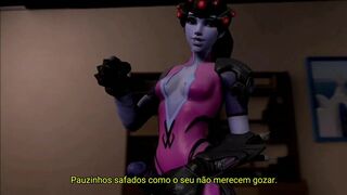 Futa Widowmaker doms small cock - Redmoa [PT-BR]