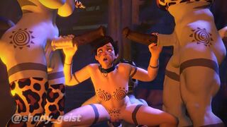 Futa zebras on Tracer (Bonus) [shady_geist]