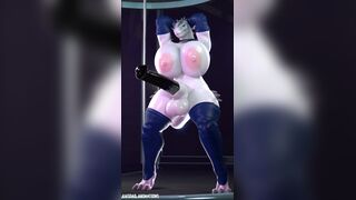 indominus wagging her cock