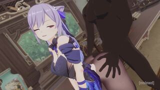 Keqing fucking BBC on his break