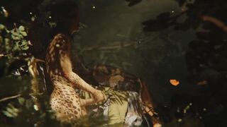 Futa Lae'zel masturbating in the woods